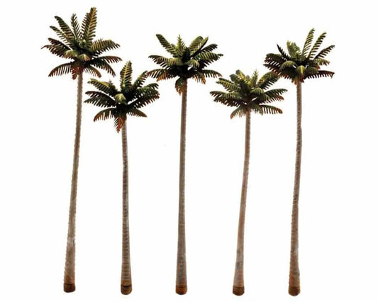 Woodland Scenics TR3598 4 3/4" - 5 1/4" Palm Trees (5) - PowerHobby
