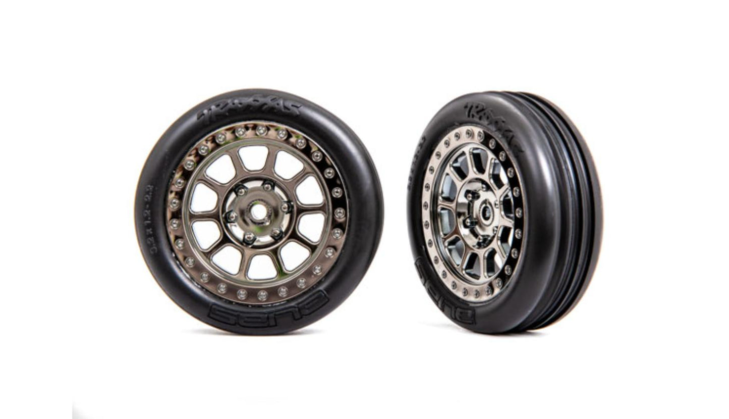 Traxxas 2471T Alias Ribbed Tires Wheels Front