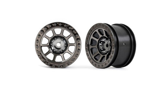 Traxxas 2480A Black Chrome Bandit Rear Wheels