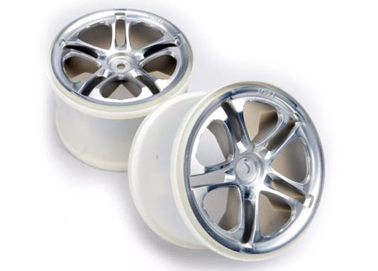 Traxxas 5172 - 3.8 SS Split Spoke Wheels (Revo,TMX) (2) (Satin Chrome)