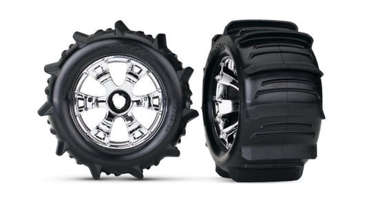 Traxxas 5672 Paddle Tires Geode Wheels