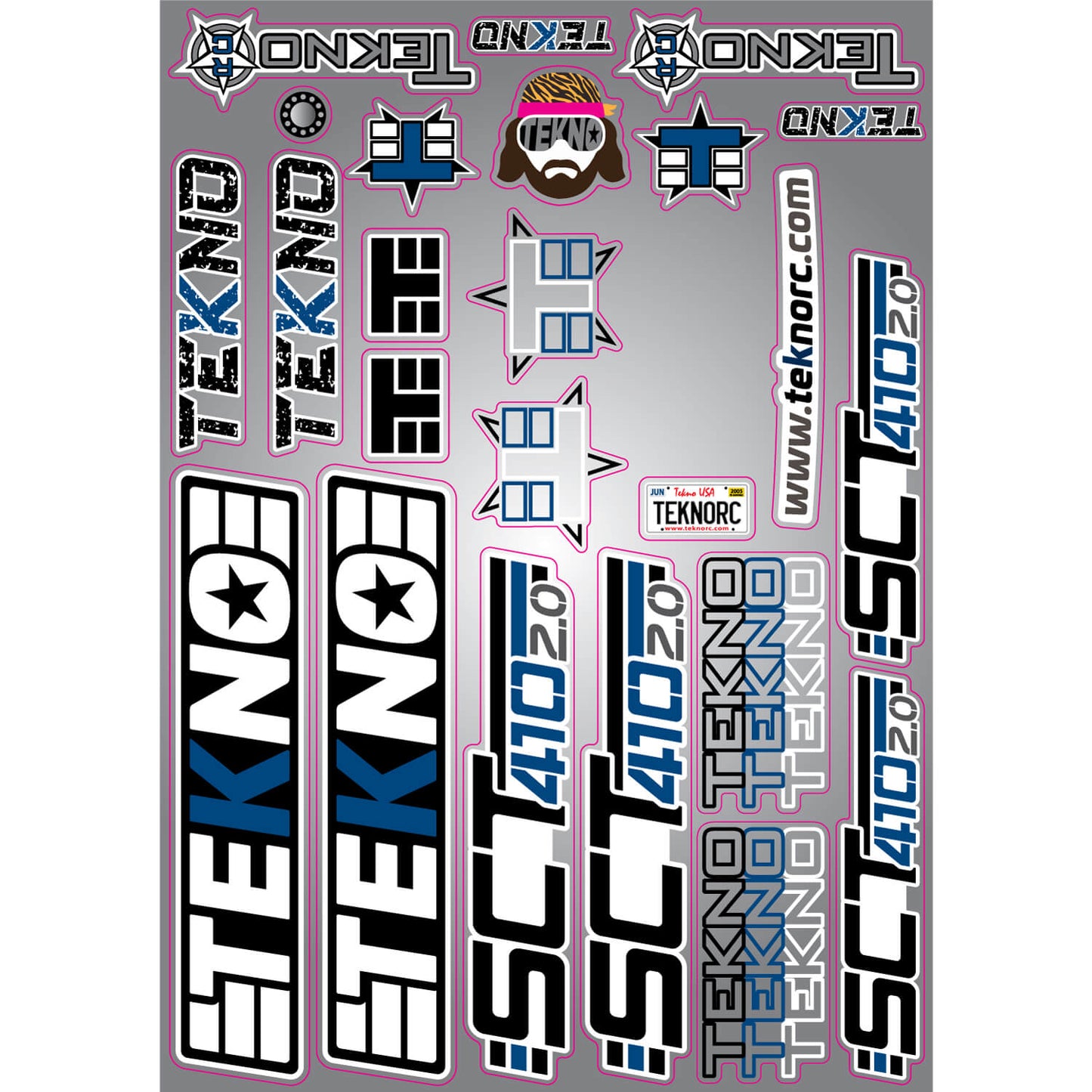 Tekno RC TKR9546 Decal Sheet SCT410 2.0