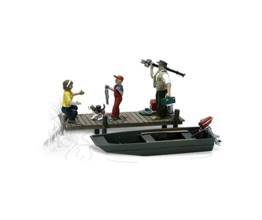 Woodland Scenics A2756 O Scale People Family Fishing - PowerHobby