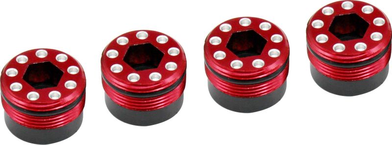 Hot Racing Aluminum O-Ring Delrin Cap Hub (Red) Arrma 1/5 Kraton Outcast