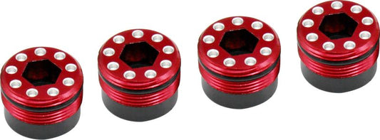 Hot Racing Aluminum O-Ring Delrin Cap Hub (Red) Arrma 1/5 Kraton Outcast