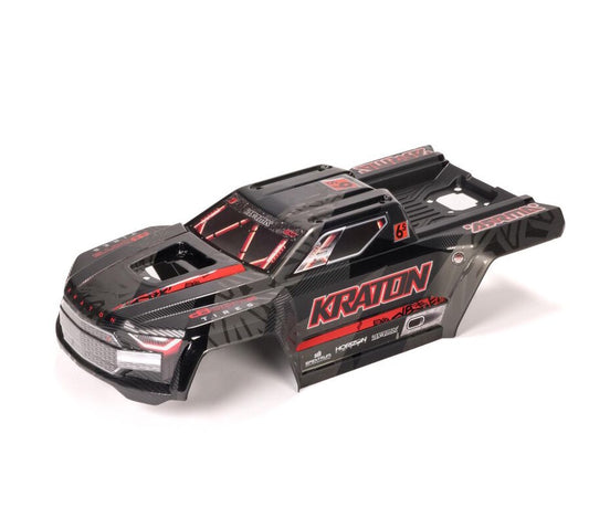 ARRMA ARA-1539 Kraton 6S EXB Painted Decaled Trimmed Body Black 1/8