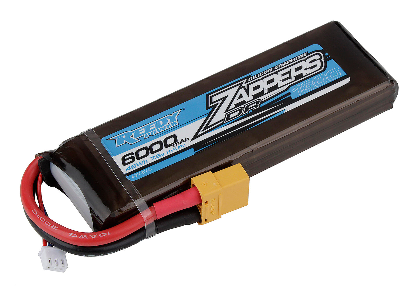 Associated 27375 Zappers DR 6000mAh 130C 7.6V High Voltage LiPo Battery XT90 Plug