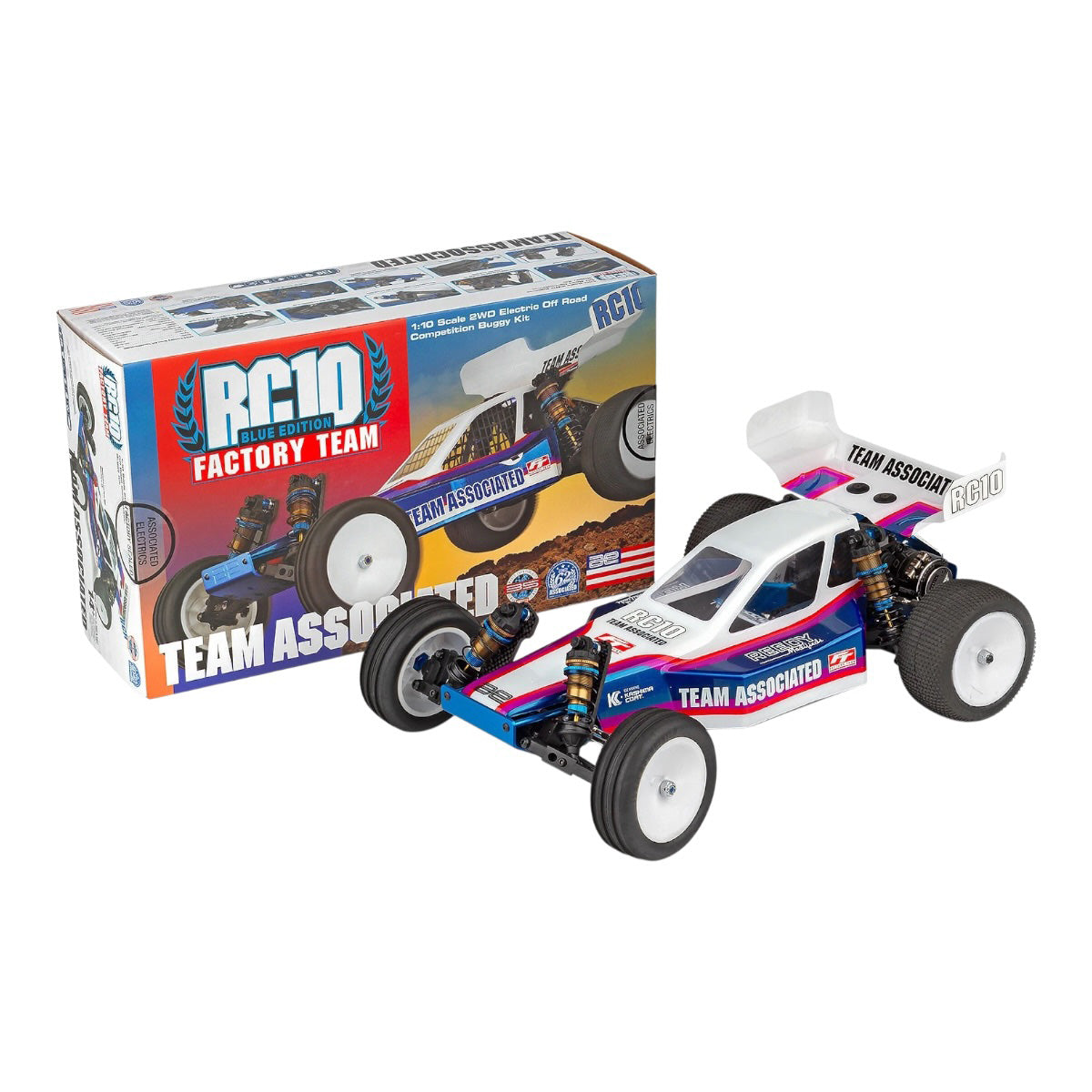 Team Associated RC10 Factory Team Blue Edition 1/10 2WD Buggy Kit 6058