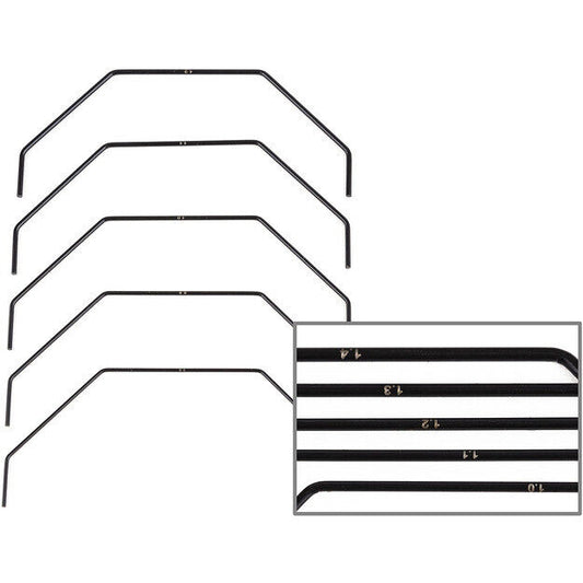 Team Associated ASC92459 RC10B7 Front Anti-roll Bars (5) - PowerHobby
