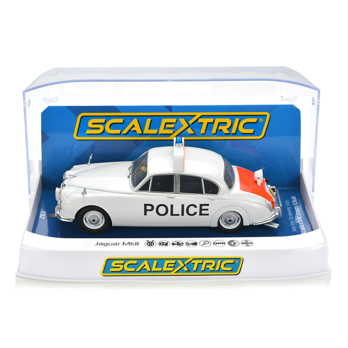 Scalextric C4420 Jaguar MK2 Police Edition 1/32 Slot Car DPR - PowerHobby