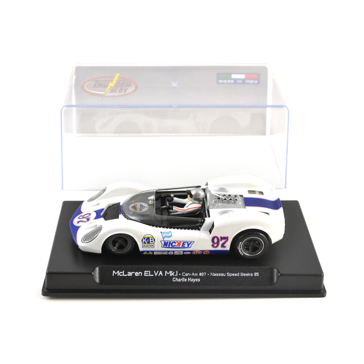 Thunderslot McLaren Elva Mk1 Charlie Hayes Thunder 1/32 Slot Car CA00404