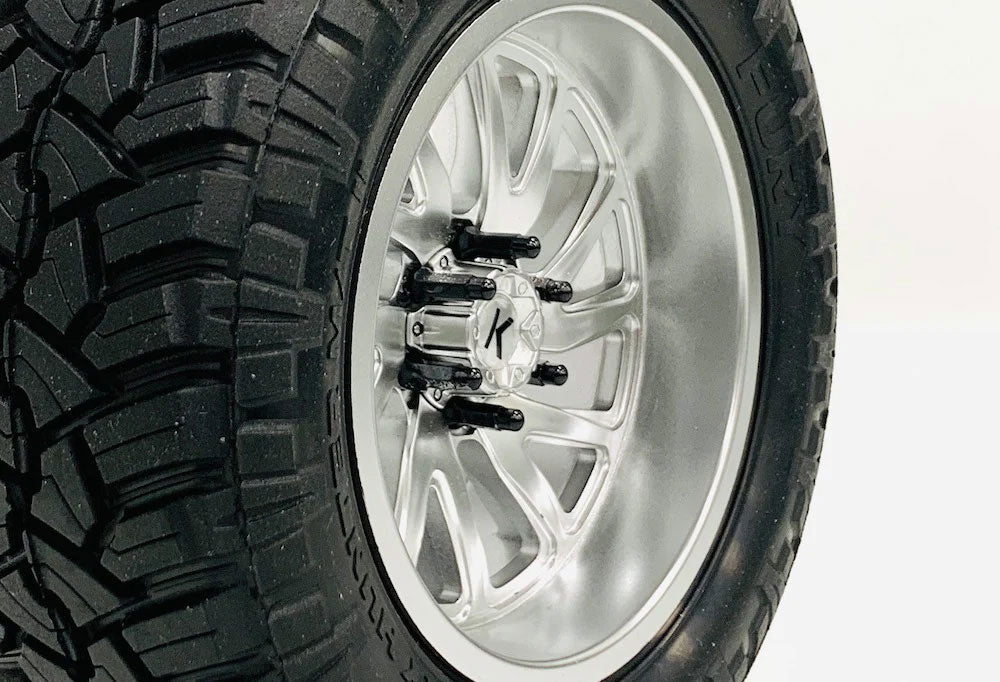 Cen Racing CKD0618 KAOS Black Chrome Bullet Wheel Lugs M2.0 (24pcs) F250 KG1
