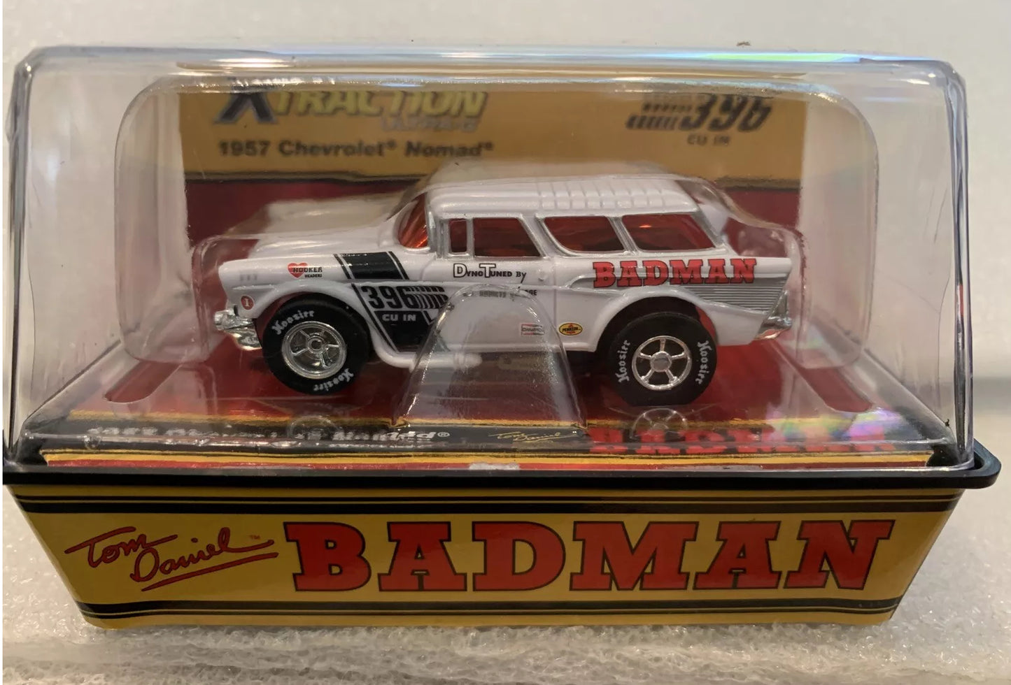 Auto World Exclusive '57 Chevy Nomad Badman White HO Slot Car for AFX Limited
