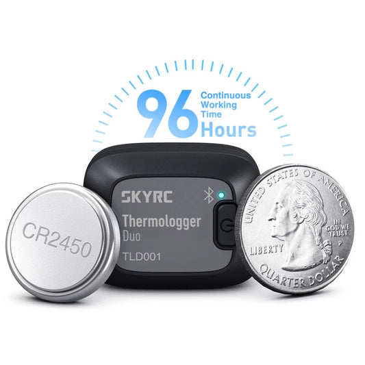 SkyRC 500043 TLD001 Thermologger Duo Bluetooth Temperature Thermometer.