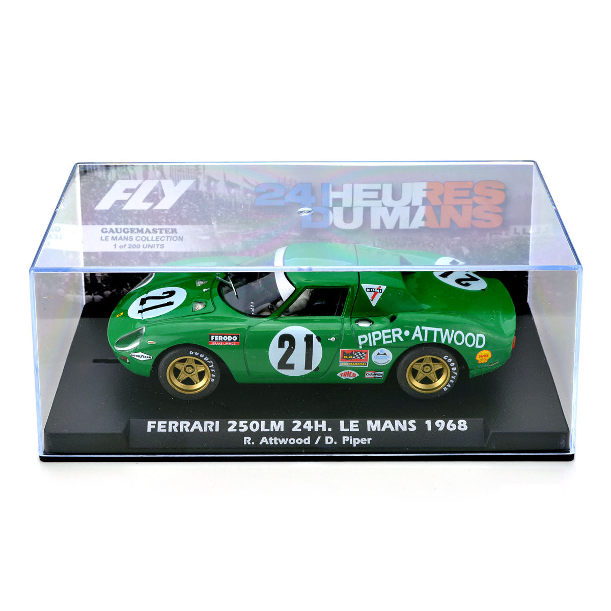 Fly Ferrari 250LM Le Mans 1968 David Piper 1/32 Slot Car ELM11
