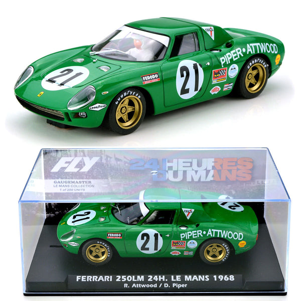 Fly Ferrari 250LM Le Mans 1968 David Piper 1/32 Slot Car ELM11