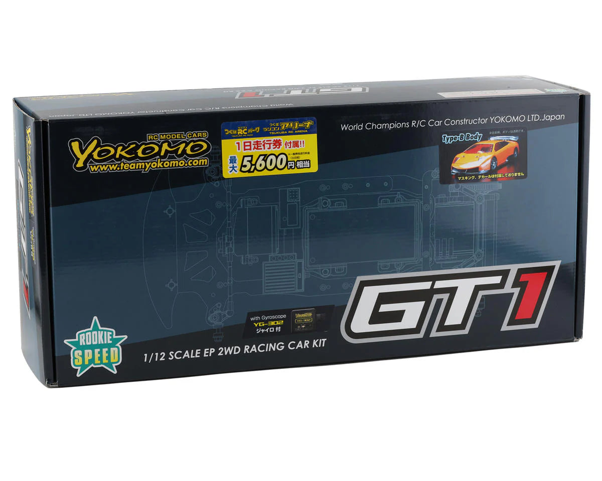 Yokomo YOKGT1-01BG GT1 Rookie Speed Type-B 1/12 Pan Car Kit w/Steering Gyro
