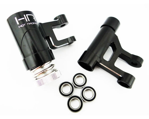 Hot Racing Black Aluminum Steering Bellcrank, for Losi 1/5 Desert Buggy XL