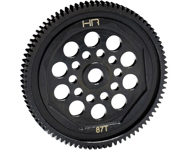Hardened Steel Spur Gear, 87 Tooth / 48 Pitch, for Associated T4/B4/Enduro