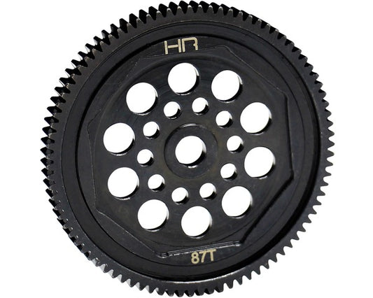Hardened Steel Spur Gear, 87 Tooth / 48 Pitch, for Associated T4/B4/Enduro