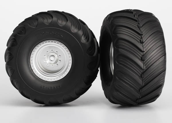 Traxxas 3663 Satin Chrome Terra Groove Tires