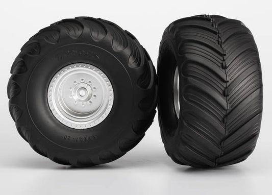 Traxxas 3663 Satin Chrome Terra Groove Tires