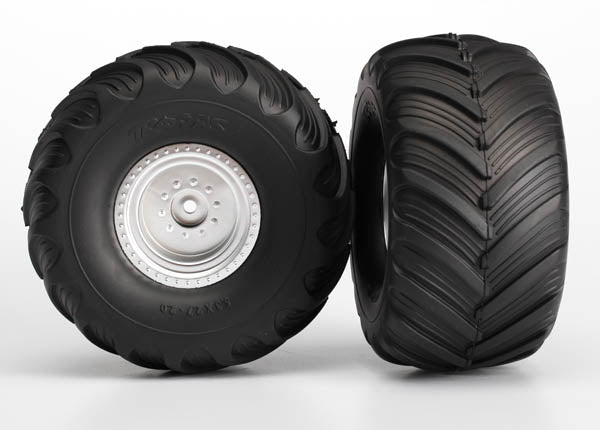 Traxxas 3665 Tires Wheels Terra Groove Satin