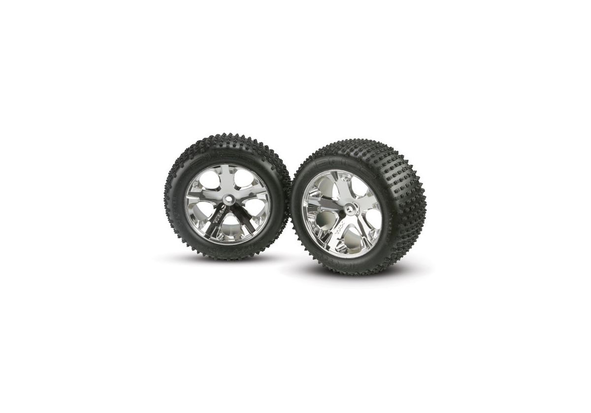 Traxxas 3770 All-Star Chrome Alias Tires Wheels