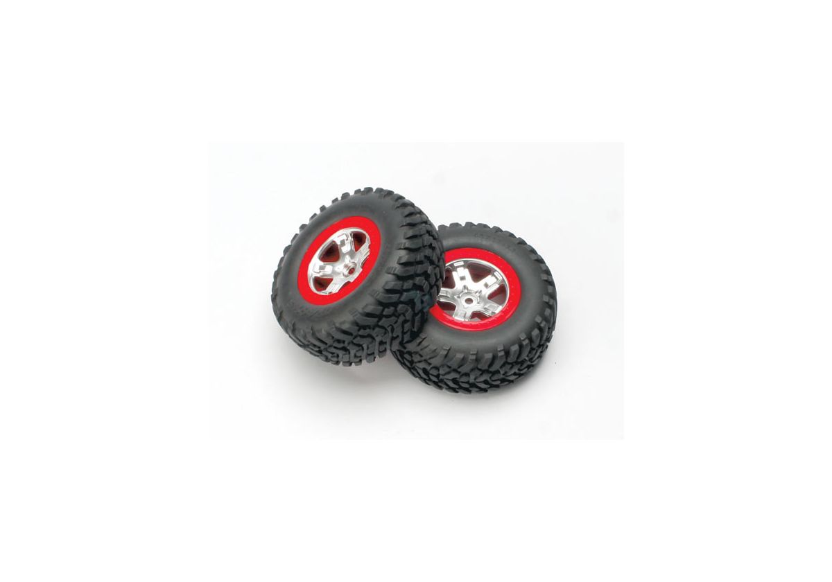 Traxxas 5873A SCT Tires Wheels Rear