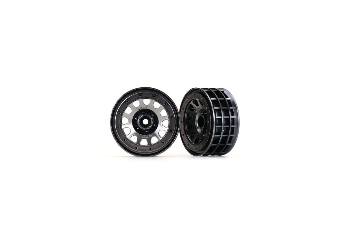 Traxxas 8171 Method 105 Wheels, 2.2" Black Chrome