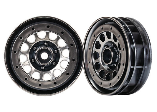 Traxxas 8173 1.9" Blk Chrome Beadlock Method Wheels (2)