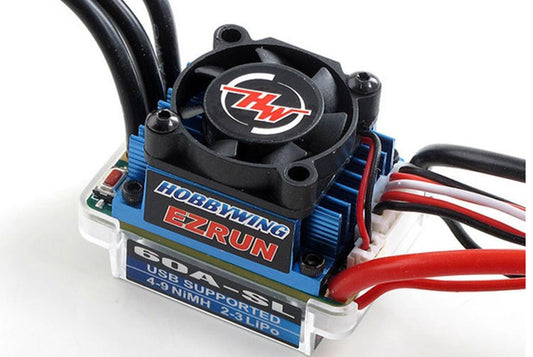 Hobbywing HWI81010190 Ezrun-60A-Sl Esc (1/10 Car) Electric Motors & Esc'S Car - PowerHobby