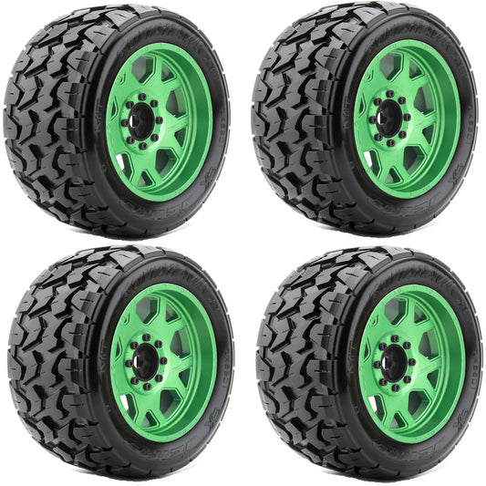 Powerhobby Tomahawk 1/5 Belted Tires Green (4) FOR Traxxas X-Maxx Arrma