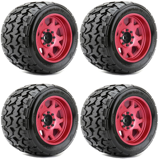 Powerhobby Tomahawk 1/5 Belted Tires RED (4) FOR Traxxas X-Maxx Arrma