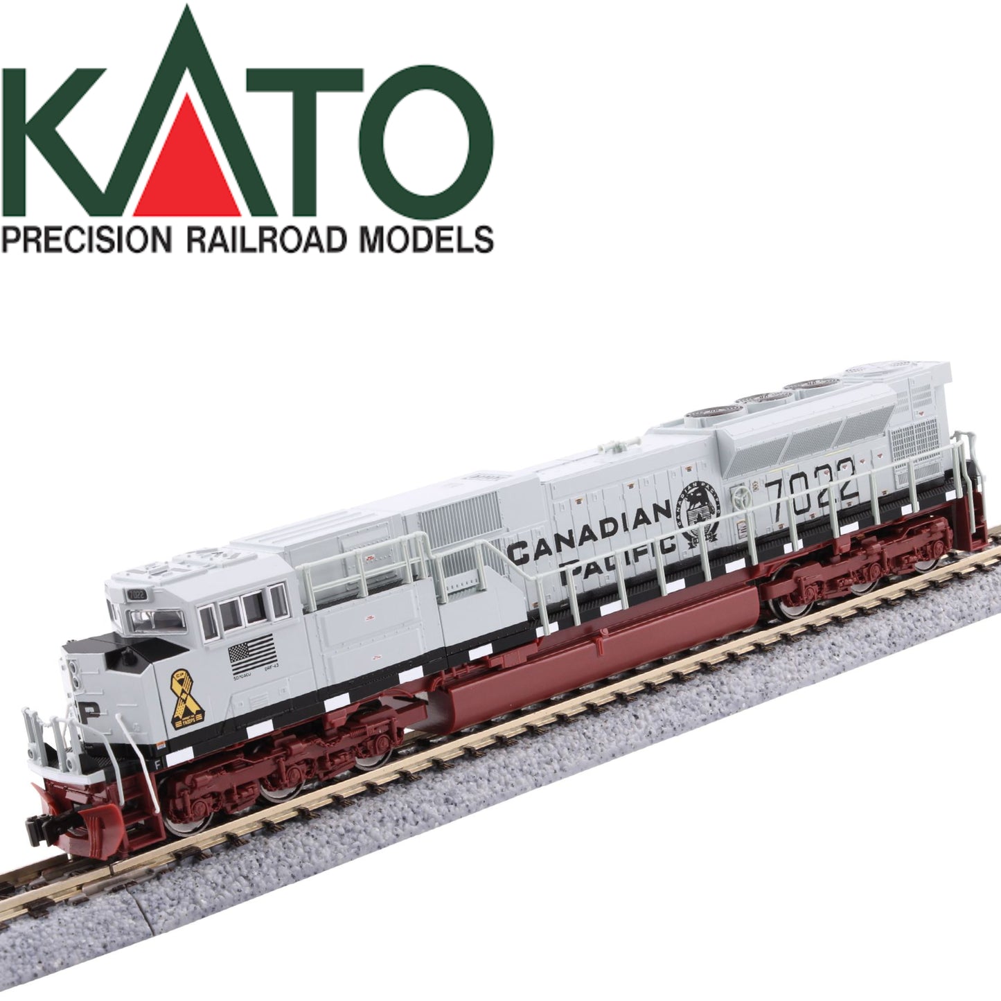 Kato 176-8543 N SD70ACU CP Military Heritage #7022 (NAVY) Locomotive DCC Ready