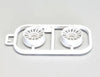 Kyosho MZH131W-N25B Multi Wheel II N/Offset 2.5(White/RE30/2pcs)