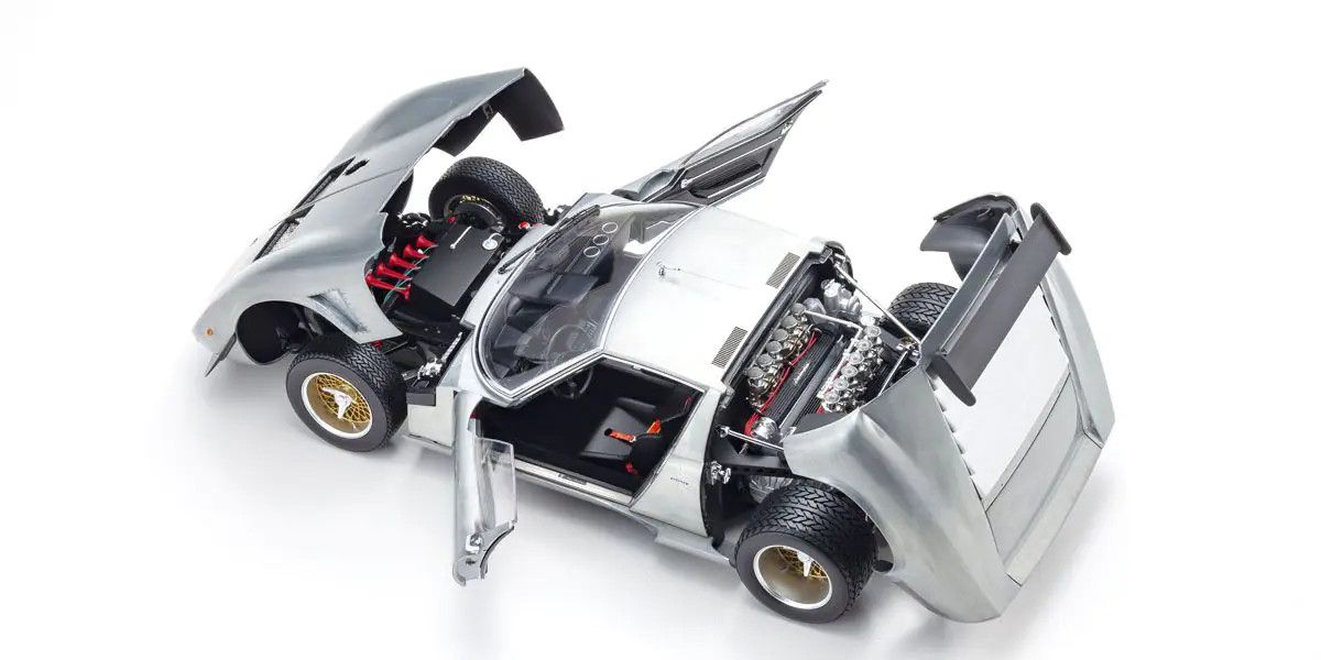 Kyosho KS08625PL Original 1/12 Lamborghini Miura SVR (Polished) Diecast Car