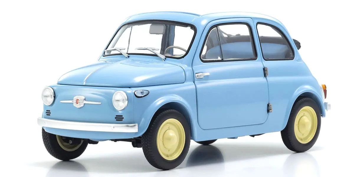 Kyosho ORIGINAL 1/18 Fiat NUOVA 500 (Celeste Blue) Diecast Car