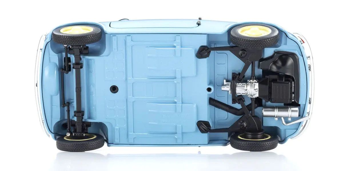 Kyosho ORIGINAL 1/18 Fiat NUOVA 500 (Celeste Blue) Diecast Car