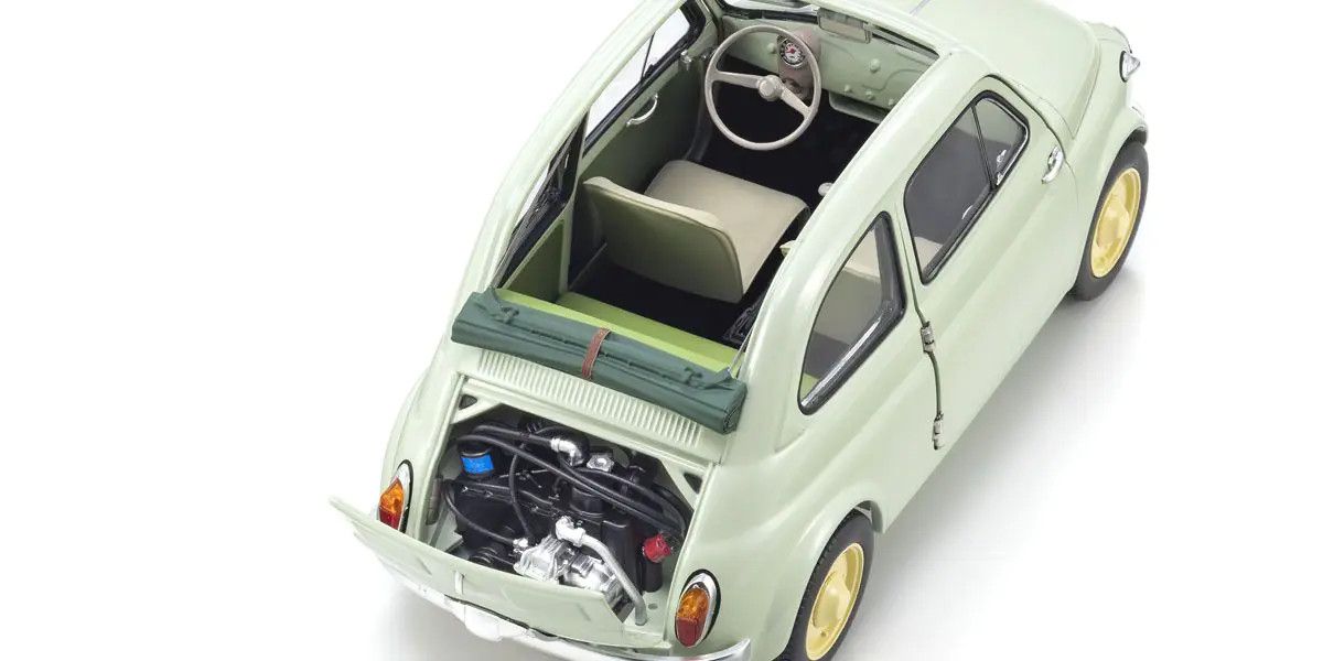 Kyosho KYOSHO ORIGINAL 1/18scale Fiat NUOVA 500 (Green Clear) Diecast