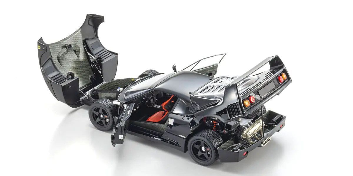 Kyosho 1/18 Ferrari F40 Diecast Model Car Black 08416Bk Scale