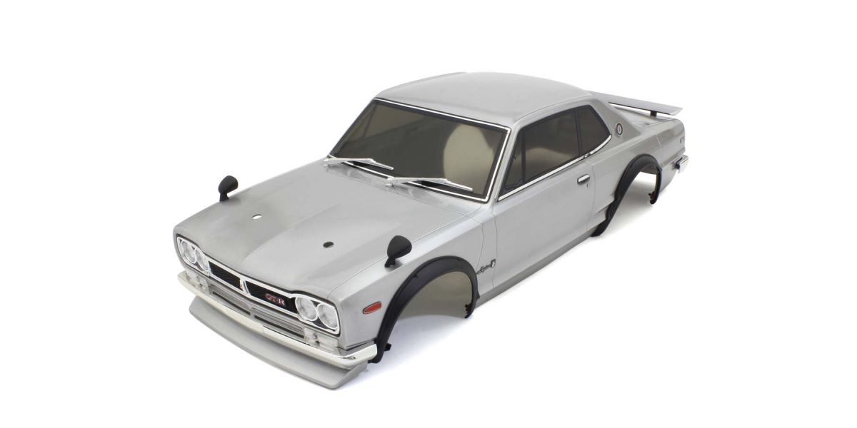 Kyosho FAB606SL Nissan Skyline 2000GT-R Tuned Version Silver Painted Body 1/10 Car.