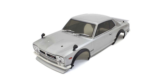 Kyosho FAB606SL Nissan Skyline 2000GT-R Tuned Version Silver Painted Body 1/10 Car.