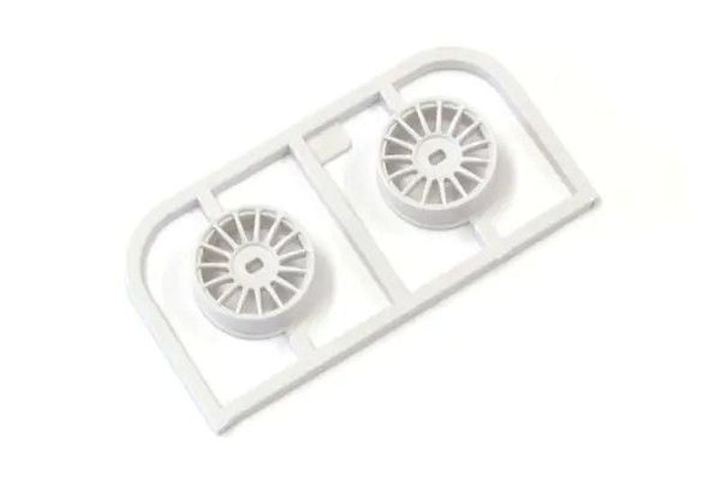 Kyosho MDH100W-N0B Mini-Z AWD Multi Narrow Wheels 0mm Offset White (2).