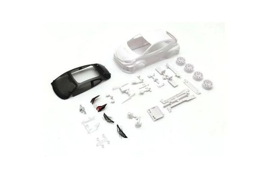 Kyosho MZN218 Toyota GRMN Yaris Circuit Package White Body Set w/Wheels Mini-Z AWD.
