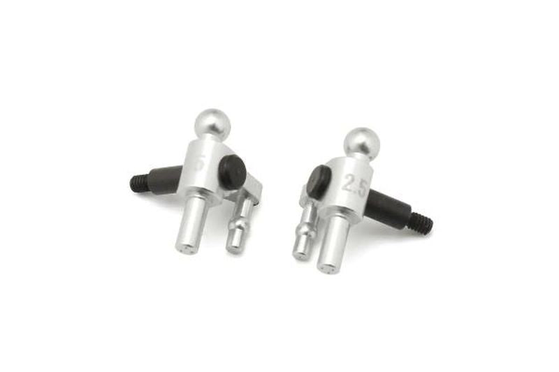 Kyosho MZW710-25 Mini-Z MR-04 Aluminum Steering Blocks 2.5° Camber.
