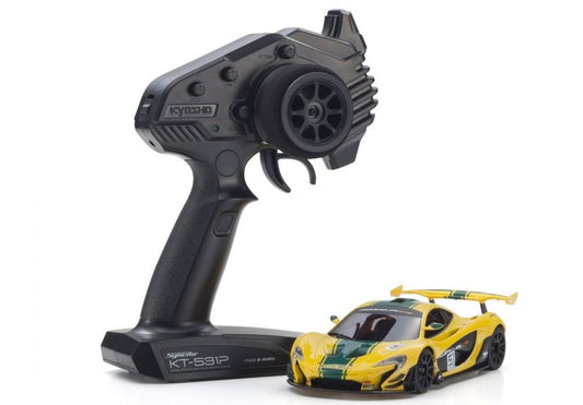 Kyosho 32375YG MINI-Z RWD MR04 McLaren P1 GTR Yellow/Green.