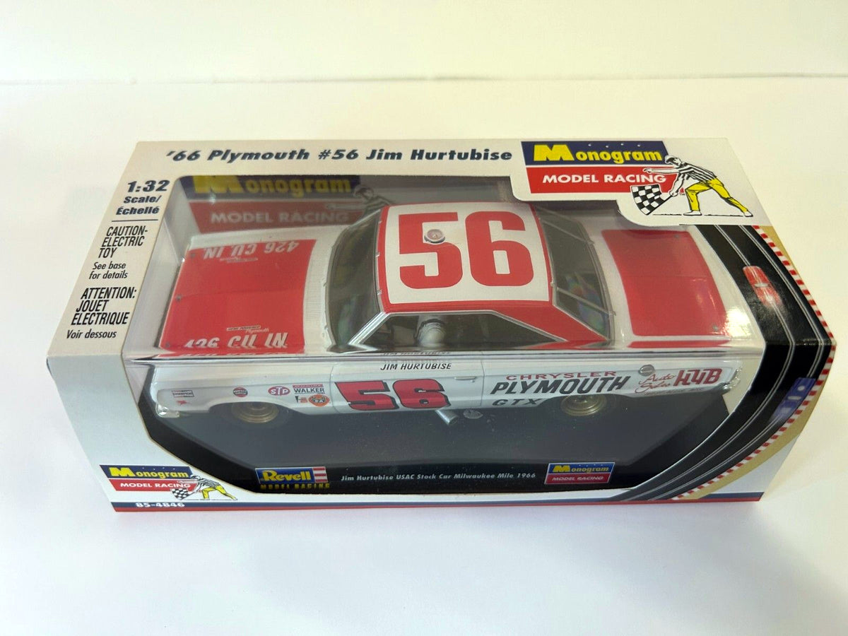 Revell Monogram 1966 Plymouth GTX Jim Hurtubise Nascar 1/32 Slot Car 85-4846