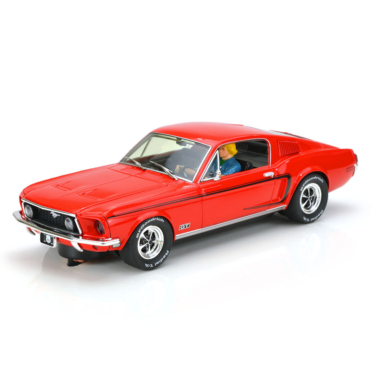 Pioneer 1968 Ford Mustang Fastback GT Red 1/32 Slot Car for