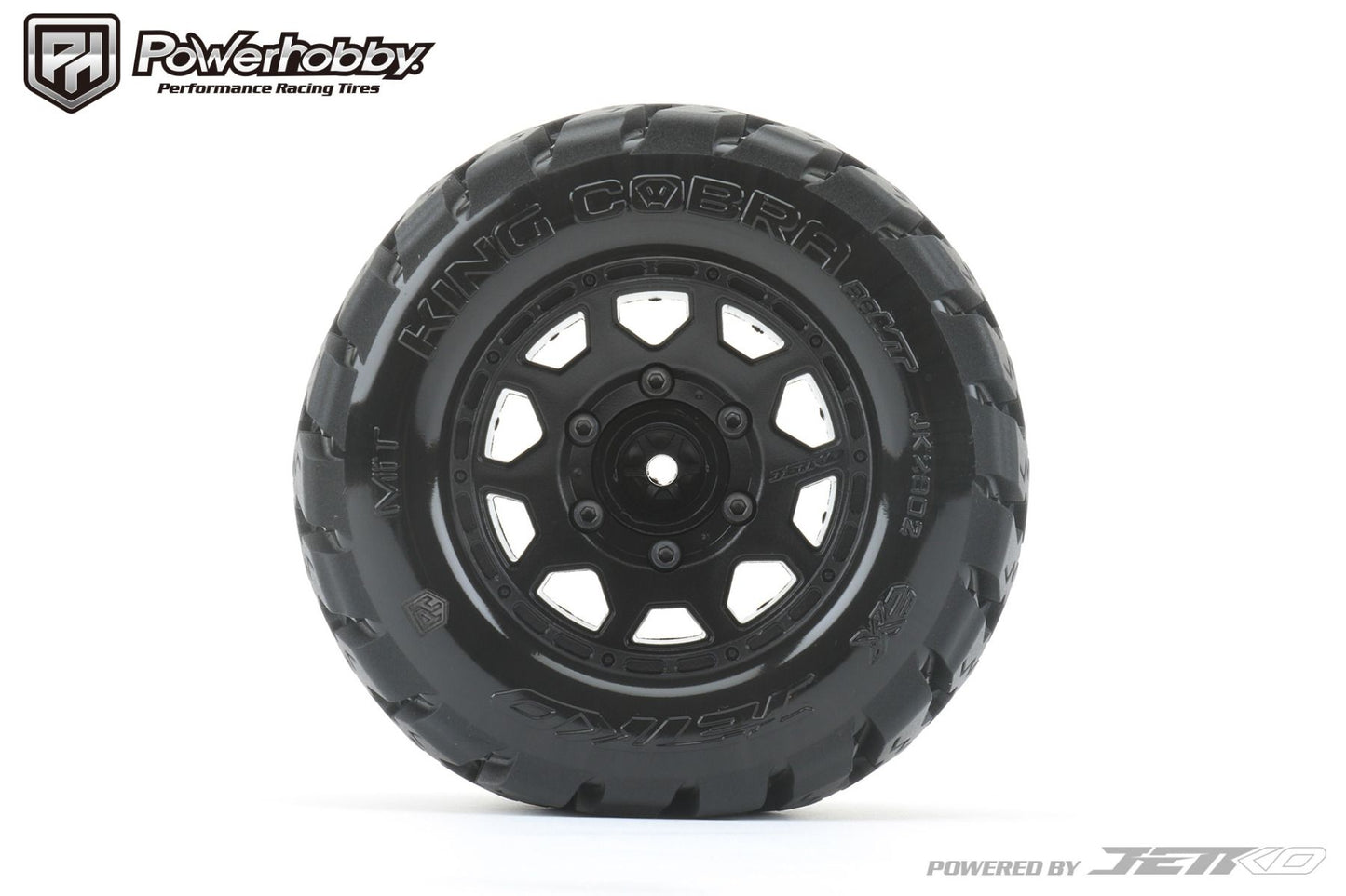 Powerhobby 1/10 2.8 MT King Cobra Belted Tires (2) with Removable Hex Wheels - PowerHobby